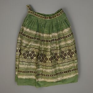 Rare Vintage Disneyland Mayan Modern Hand Woven Skirt Guatemala Cotton W26 L29